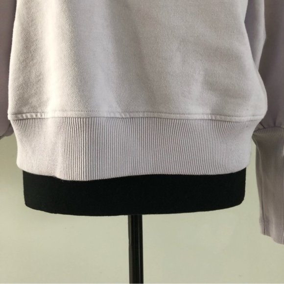Womens Maison dAmélie balloon sleeve pale lilac sweatshirt size L - Picture 2 of 11